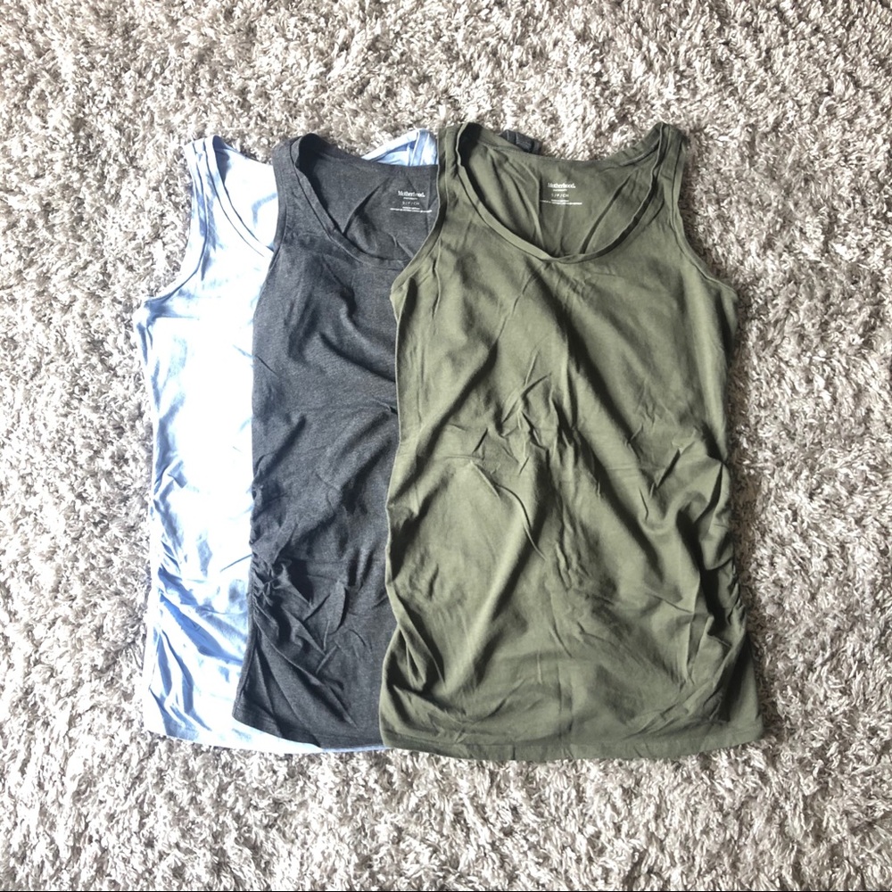 Bundle of Motherhood Maternity tanks
